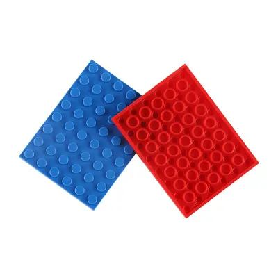 Small Brick Building Block Base Plate 6x8 Educational Plastic Toy 1 kg - 4