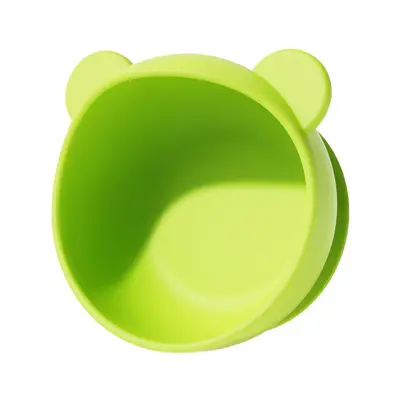 Little Bear Bebek Silikon Tabağı Dökülme Önleyici Mama Kabı Haşlanma Önleyici - 8
