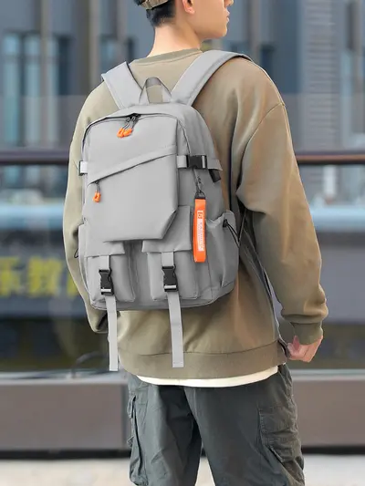 Men's Laptop Backpack, Large Capacity, Water-Resistant, Multi-Pocket - 3