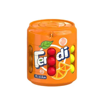 Creative Pull-Tab Can Rotating Magic Cube and Magic Beans, Stress Relief Fidget Toy