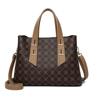 Women's Large Capacity Contrast Color Tote Bag, Custom Made - 9