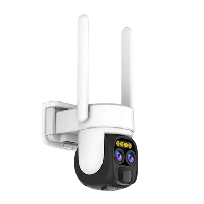 Dual lens CCTV WiFi camera 4mm, solar outdoor - 2
