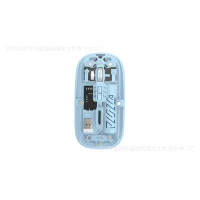 Apple Huawei Bluetooth 5.2 çift modlu sessiz 2.4G kablosuz şeffaf typec şarj faresi için uygun fabrika doğrudan tedarik - 11