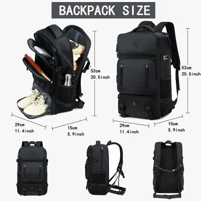 Herren-Rucksack extra groß, erweiterbar, als Bordgepäck geeignet - 5