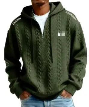 3D Baskılı Erkek Kapüşonlu Sweatshirt, İlkbahar Modeli - 10