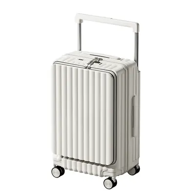 Carry-On Suitcase with Wide Trolley, Silent Wheels and Combination Lock - 5