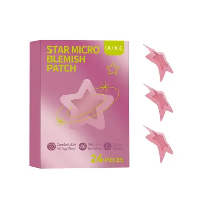 OUHOE Star-Design Micro Acne Patches, Thin Daily Facial Care Patches