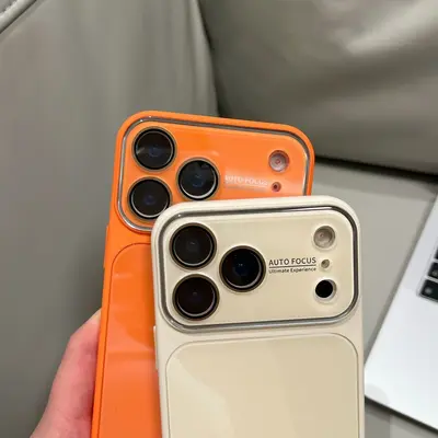 适用iPhone18promax手机壳秒变大视窗糖果色亮面玻璃苹果17保护套 - 4