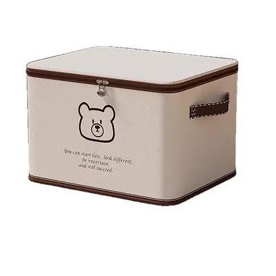 Foldable clothing storage box, fabric, home organizer