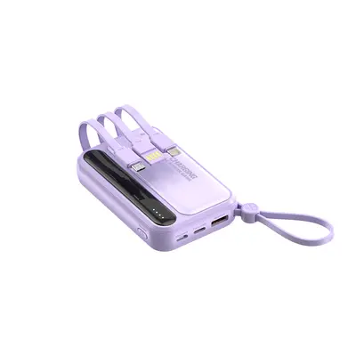 Factory Wholesale Mini Built-in Cable Power Bank 20000mAh Large Capacity Portable Mobile Charger Custom Gift Printing - 5
