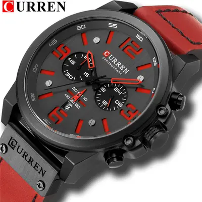 CURREN 8314 erkek saati, kronograf, su geçirmez - 4
