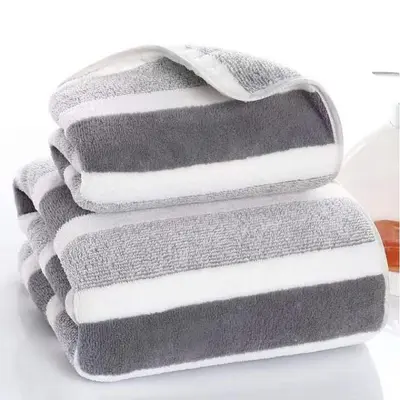 Sınır ötesi havlu banyo havlusu seti mercan kadife havlu ev erkek ve kadın yüz lif banyo havlusu Yüz havlusu - 8