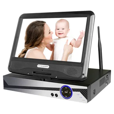 Smart surveillance camera NVR set, 10.1 inch display, WiFi