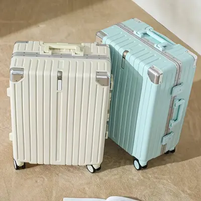 Aluminum Frame Suitcase, 360° Spinner Wheels, Combination Lock - 3
