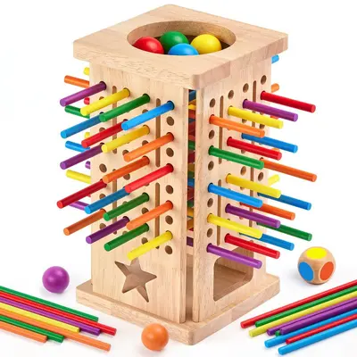 Montessori Holz-Brettspiel mathematische Lernspielzeuge