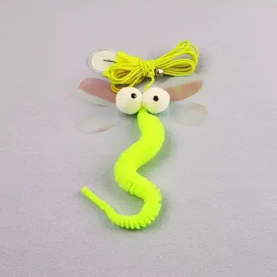 Cat Toy Swing and Feather Wand, Door-Hanging, with Bell Mouse - 11