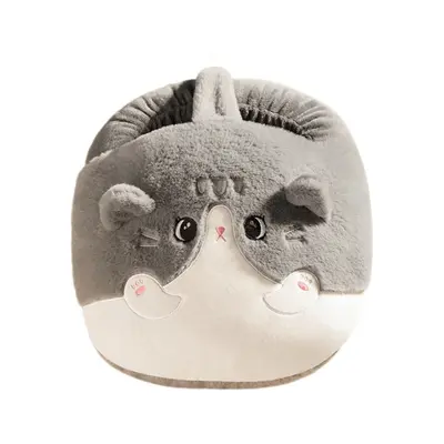 Washable Plush Foot Warmer with Rechargeable Flannel Hot Water Bag