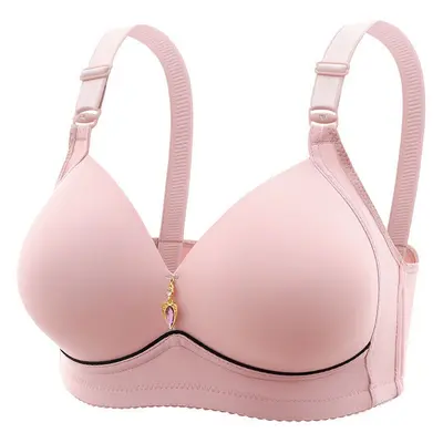 Plus Size Wireless Gathering Bra, Breathable - 2