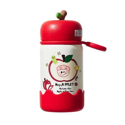 Cute Apple 316 Stainless Steel Insulated Cup, Mini with Carry Ring - 6