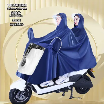 Motorrad-Regenponcho, wasserdicht, Einzel- und Doppelsitz - 11