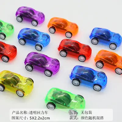 Transparent Pull-Back Sedan Toy Car, for Children - 9