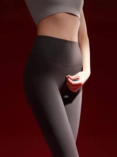 Women's Invisible Zipper Shark Yoga Pants for Pilates and Fitness
