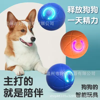 Durable Bouncing Ball Dog Toy, Large, Self-Play - 5