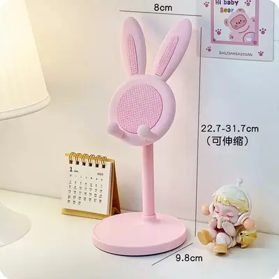 Phone holder, foldable telescopic, desktop and tablet stand - 12