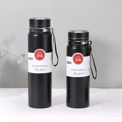 Stainless Steel Insulated Bottle, Large Capacity, Portable for Car and Outdoor - 12