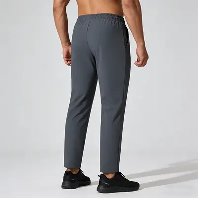 Lulu Unisex Spring/Autumn Quick-Dry Sports Pants, Men's and Women's Solid Color Commuter Versatile Outdoor Running Fitness Casual Trousers