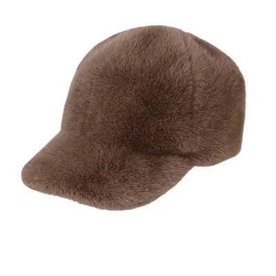 2025 Cross-Border Export Baseball Cap Unisex Faux Mink Warm Stylish Autumn Winter Versatile Fashion Commuting