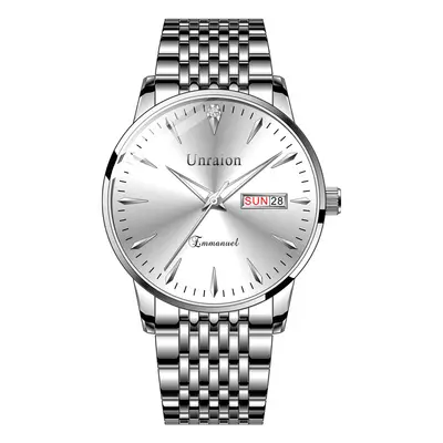 Herrenuhr mit Schweizer Uhrwerk, wasserdicht, Doppelkalender - 8