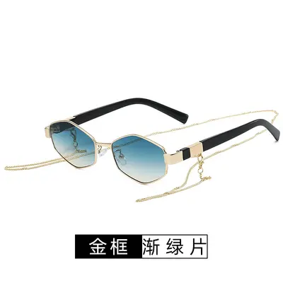 Women's Polygon Metal Sunglasses Ins Style Fashion Accessory - 7