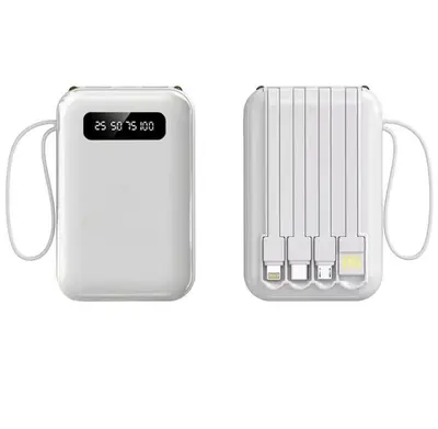Großhandel Mini-Powerbank, integriertes Kabel 20000 mAh große Kapazität schnelles Laden tragbare Powerbank Geschenkgeschenk Anpassung - 10