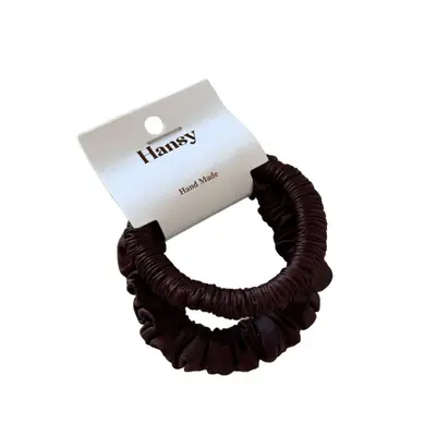 Korean Style Satin Hair Ties Set, Silk-Like, High Elasticity