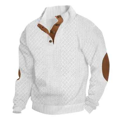 2025 grenzüberschreitende Herrenkleidung Amazon temu Sweatshirt Herren Herbst und Winter dünner Stehkragen Langarm Jacquard-Strickcardigan