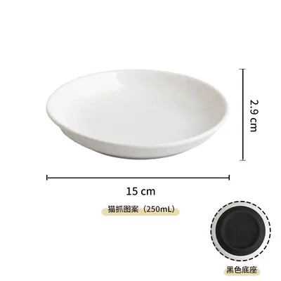 Amazon Silikon Kaymaz Seramik Kedi Plaka Pet Kedi Kase Kedi Maması Aperatif Plaka Yavru Kedi Mama Kasesi Evcil Hayvan Malzemeleri - 13