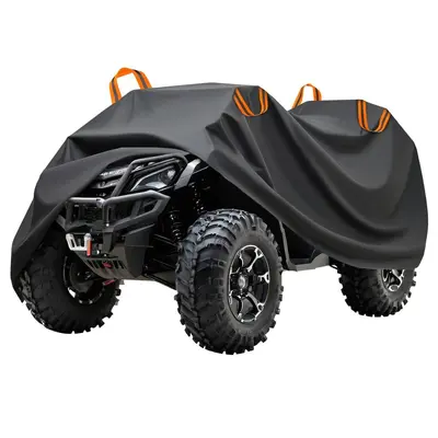 Açık hava ATV kapağı su geçirmez UV korumalı siyah - 5
