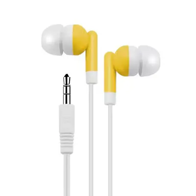 Renkli kulak içi 3.5 mm kablolu kulaklık, mikrofonsuz