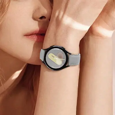 18-20-22 mm Gerçek Deri Çizilmeye Dayanıklı Saat Kayışı Samsung Garmin Huawei Uyumlu