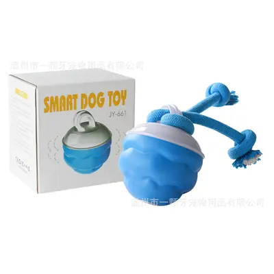 Sınır ötesi akıllı yuvarlanan top elektrikli köpek sıkıntısı giderici akıllı ısırmaya dayanıklı köpek topu diş kaşıma oyuncağı - 7