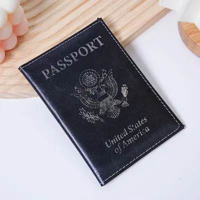 Sınır Ötesi Stok Pasaport Cüzdanı Amazon PU Deri Pasaport Defteri Logo Özelleştirmeli Seyahat Pasaport Cüzdanı Koruma Kılıfı Çok Fonksiyonlu - 9