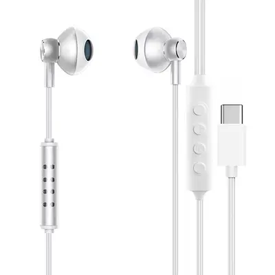 Key-controlled ear-return wired headphones suitable for live karaoke streaming, binaural flat-ear headphones with wire control for gaming and music - 9