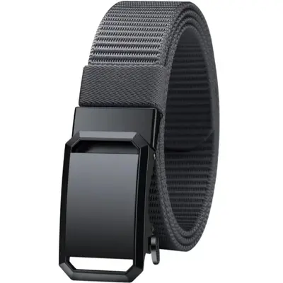 [Durable throughout ten years] Nylon tactical belt classic men's belt automatic buckle work versatile canvas pants work wear