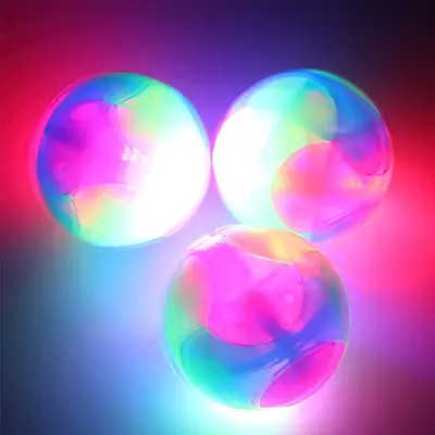Light-Up Dog Ball Flexible Glow-in-the-Dark Interactive Toy - 2