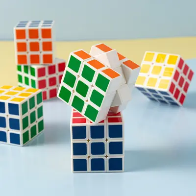 Children's 3x3 Intelligence Cube for Beginners, Smooth Turning, Color Box