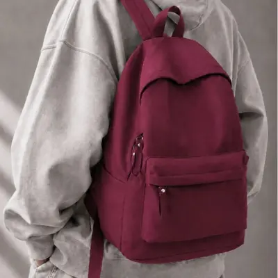 16-inch Laptop Backpack Outdoor Sports Solid Color Logo Printable - 4