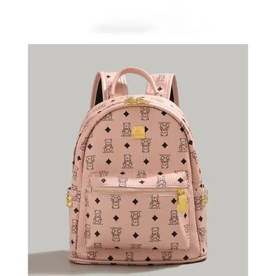 Cute Bear Pattern Large Capacity Women's School Backpack - 6
