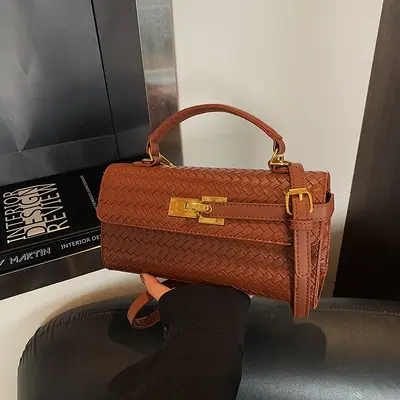 Women's Handbag 2026, Small Square Kelly Bag, Single Shoulder Crossbody - 4