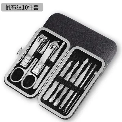 Nail clipper set, nail scissors, home nail clippers for men and women, manicure tools, pedicure knife, manicure care, hair trimming - 9